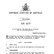 Adoption of Children Act 1994